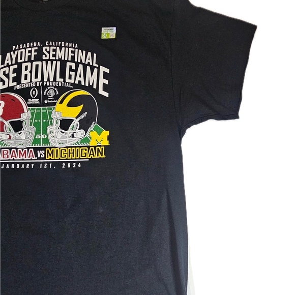 Rose Bowl Game 2024 Alabama Michigan T-Shirt Mens XXL Black College Football Tee - Picture 5 of 5